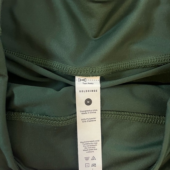 Gold Hinge Forest Green Pleated Tennis Skirt - Picture 4 of 4